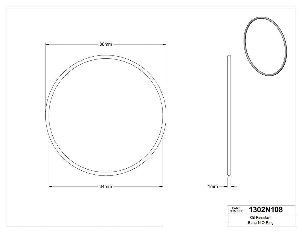 Technical drawing - 1302N108